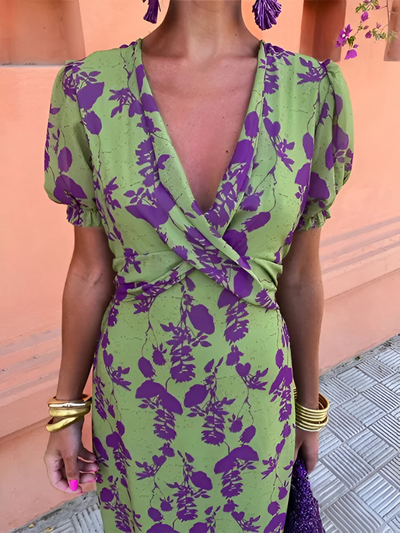 Laura™ | Abito avvolgente con scollo a V