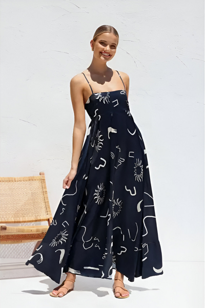 Tess™ | Abito Maxi Estivo a Righe