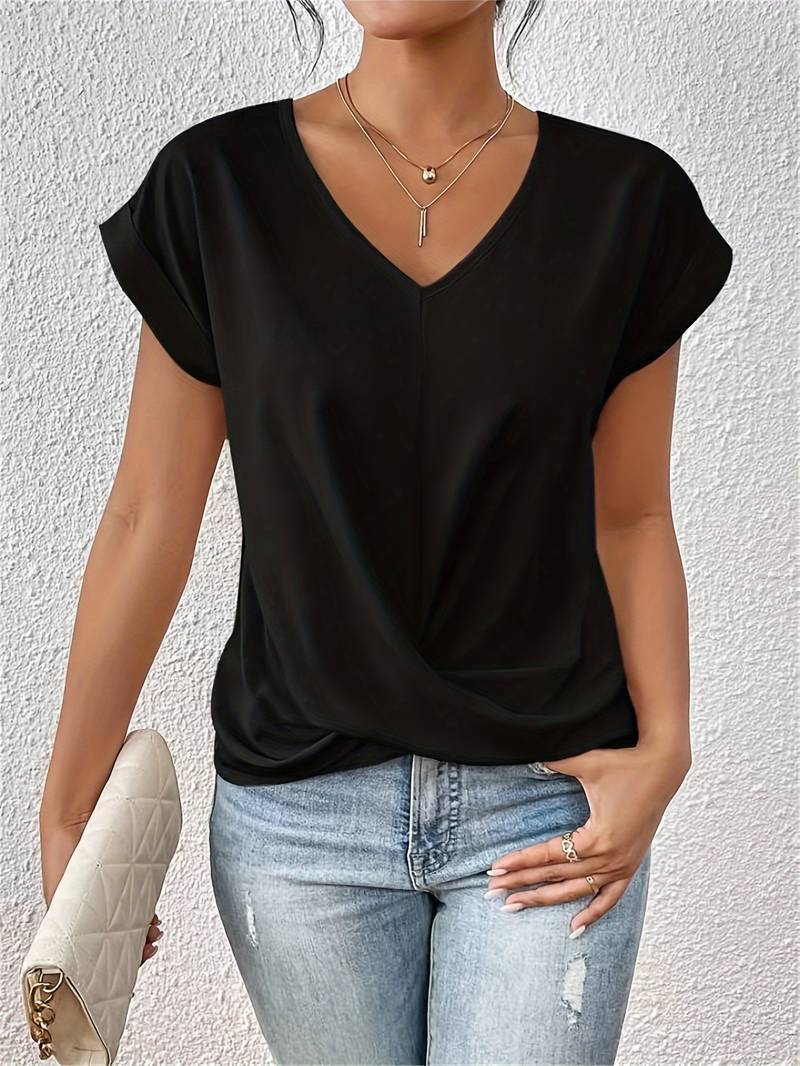 Chloe™| T-shirt Casual a Maniche Corte