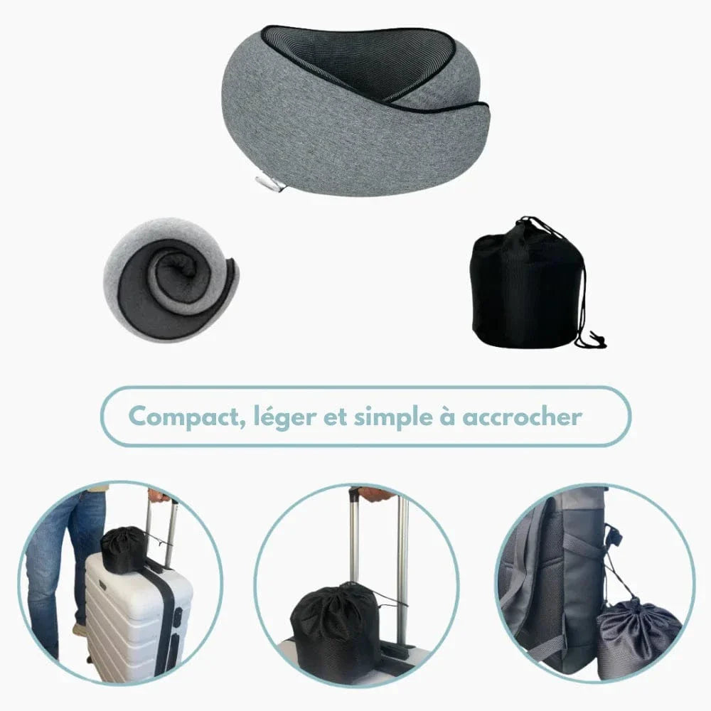 Cuscino da Viaggio Ergo+: Sostegno per il Collo e Rilassamento Totale