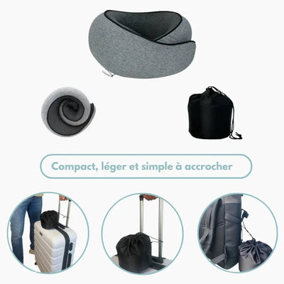 Cuscino da Viaggio Ergo+: Sostegno per il Collo e Rilassamento Totale