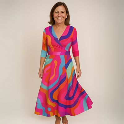 Genesis™! - Abito Maxi a Fiori Luxe