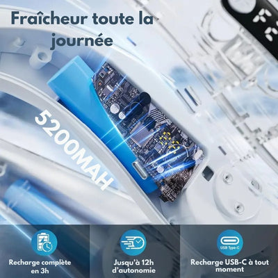 Ventilatore da collo con raffreddamento a semiconduttore