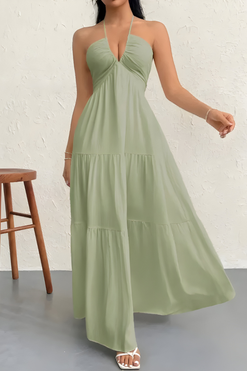 Isa™ | Maxi Abito con Collo Halter