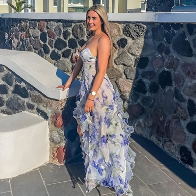 Elena™ | Abito Elegante con Stampa