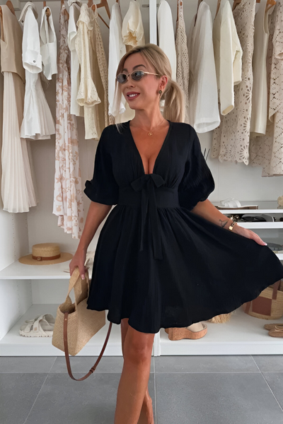 Liva™ |  Abito Boho Mauve con Scollatura a V