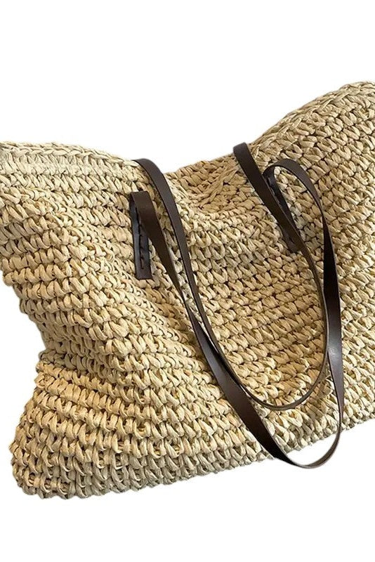 Gewebte Tragetasche - Beige