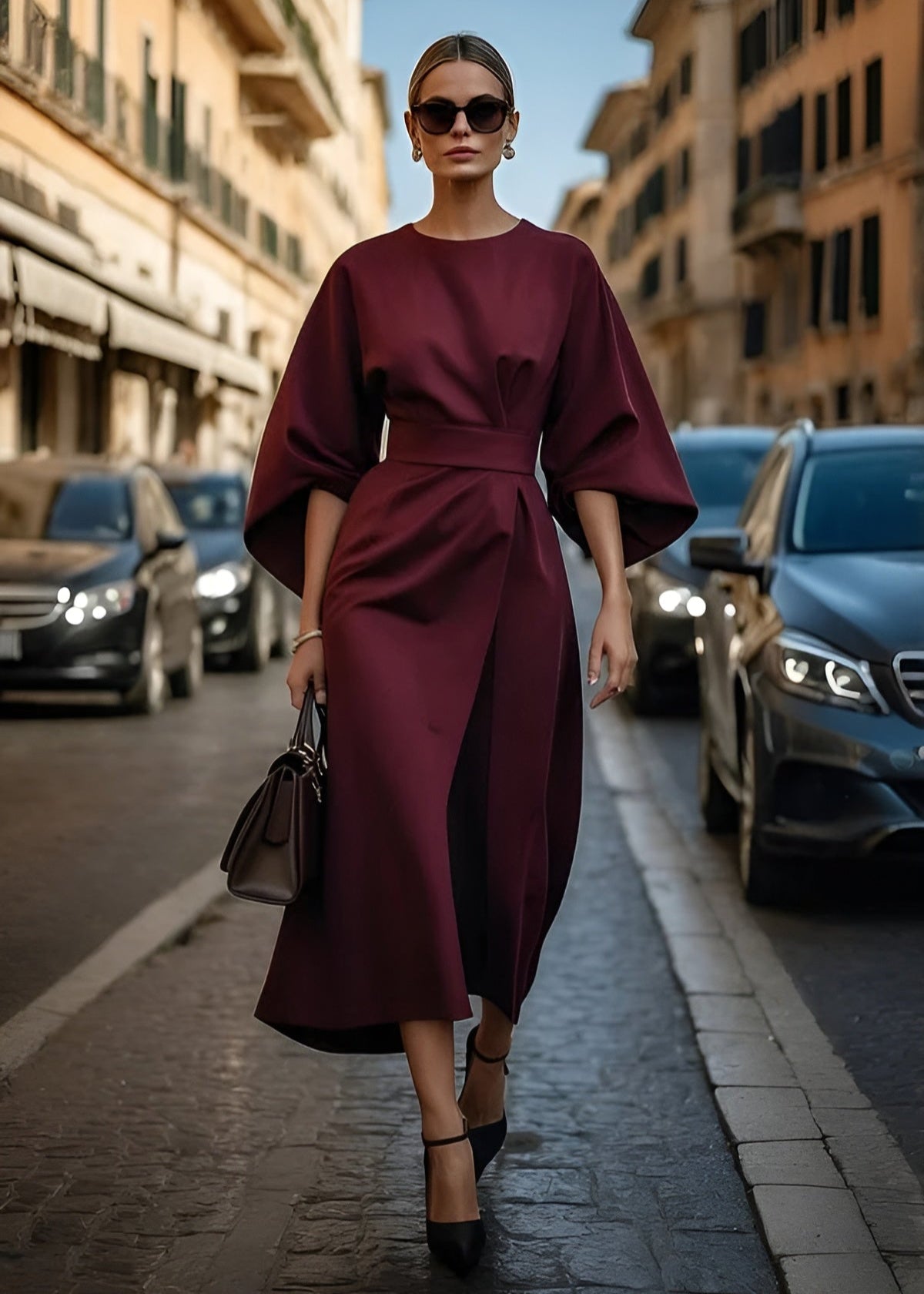 Camilla™ | Abito elegante con maniche ampie