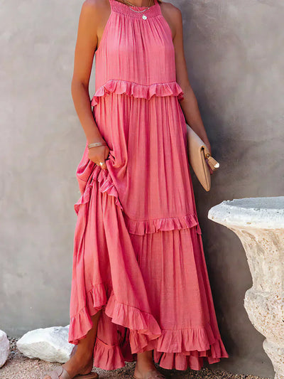 Sarah | Abito Maxi con Volant Halter (Quasi Esaurito)