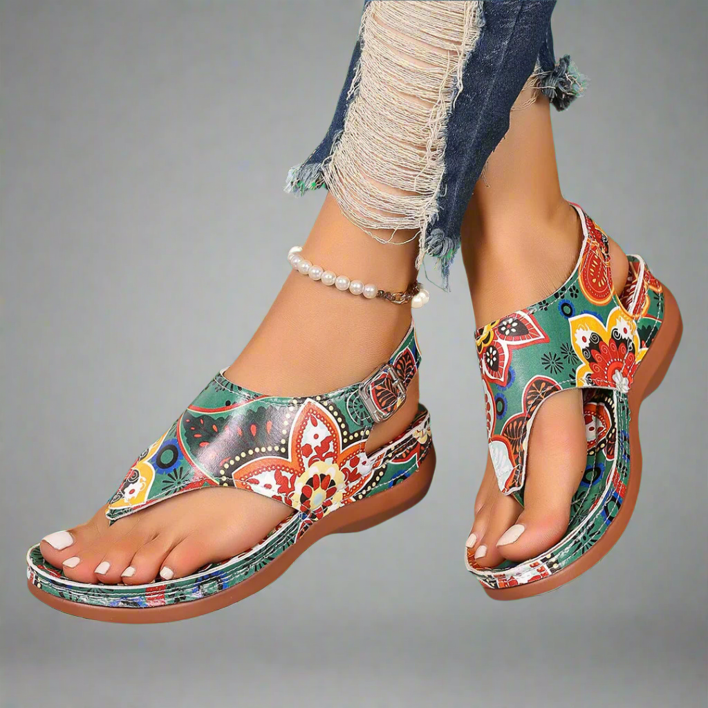 Regine | Sandali con tacco a wedge fatti a mano con materiali di alta qualità