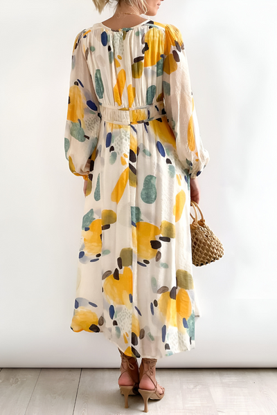 Loes™ | Abito Colorato che Copre la Pancia