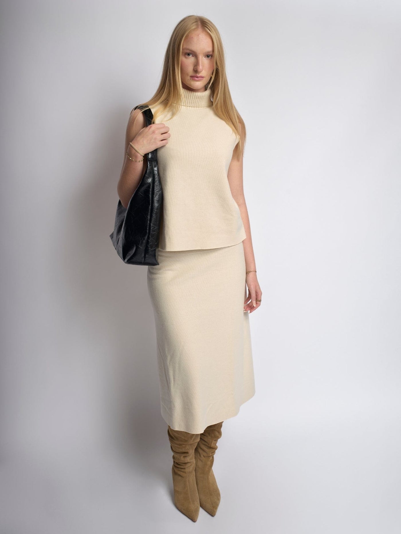 Elegante borsa a spalla di grande formato