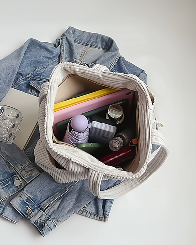 Gaya – Borsa a tracolla a coste con dettaglio in corda