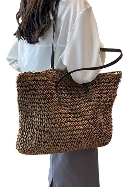 Gewebte Tragetasche – Kaffee