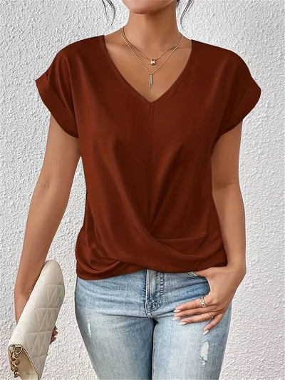 Chloe™| T-shirt Casual a Maniche Corte