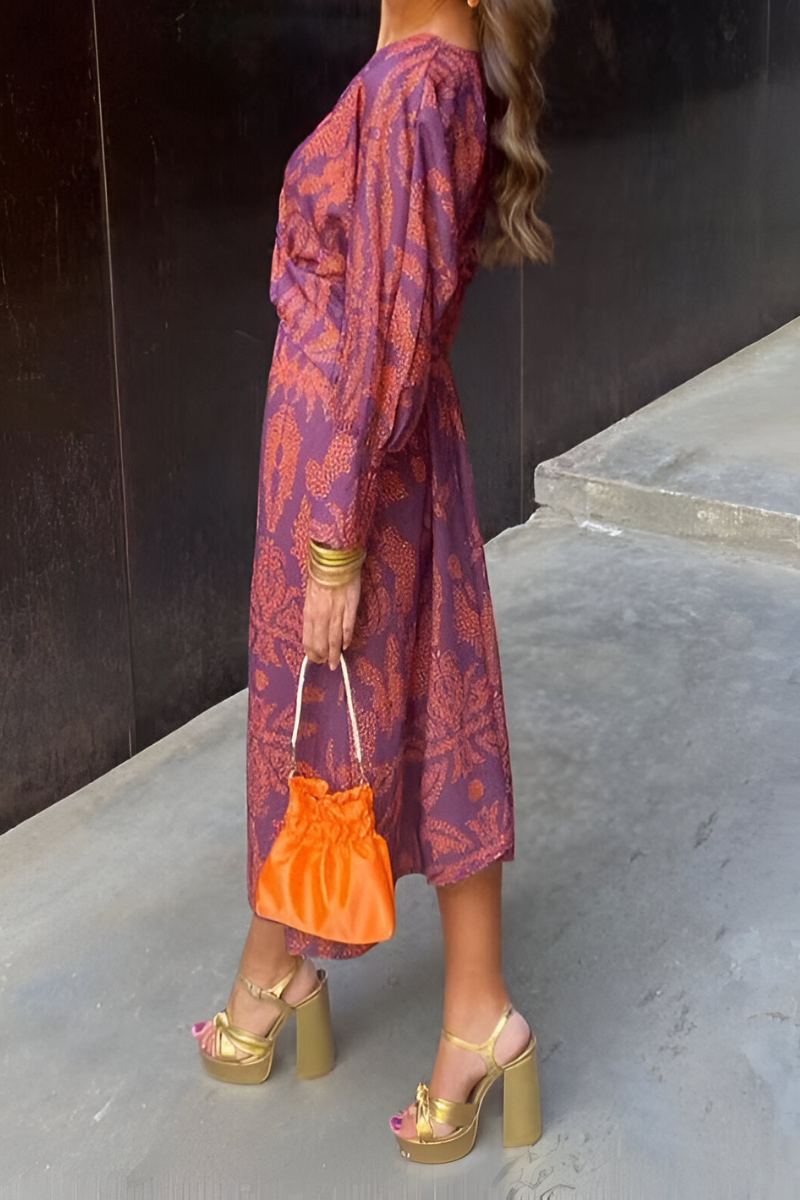 Carice™ | Abito Maxi di Lusso con Davanti Torcigliato