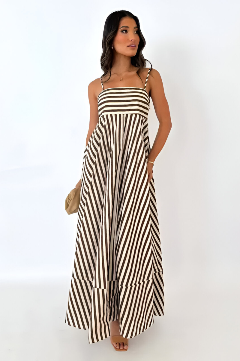 Tess™ | Abito Maxi Estivo a Righe