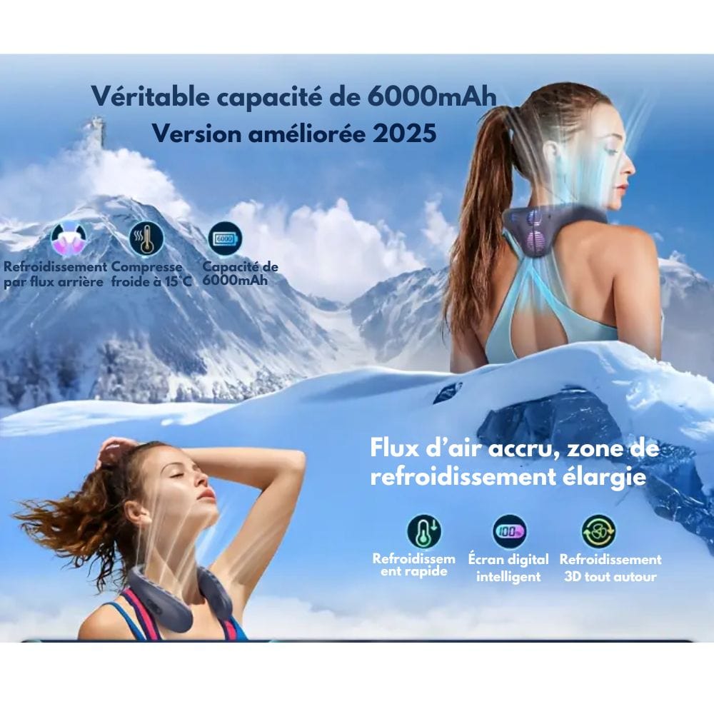 Ventilatore da collo con raffreddamento a semiconduttore