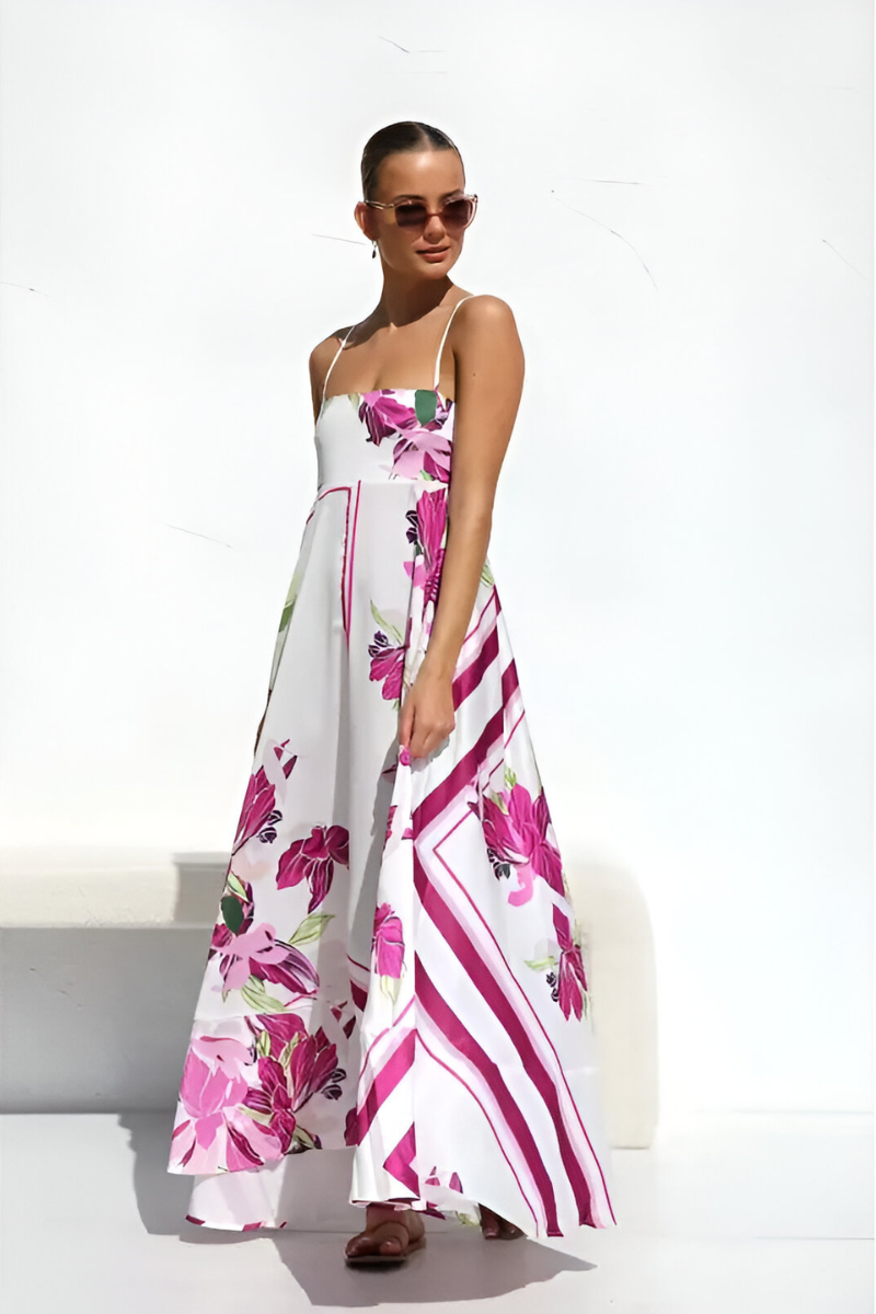 Tess™ | Abito Maxi Estivo a Righe