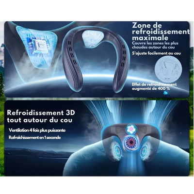 Ventilatore da collo con raffreddamento a semiconduttore