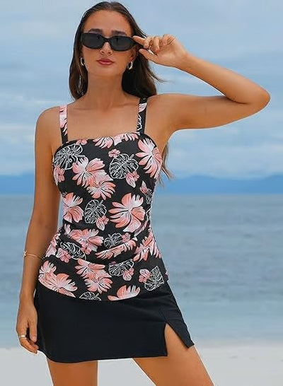 Briella™ Tankini con Collo Quadrato