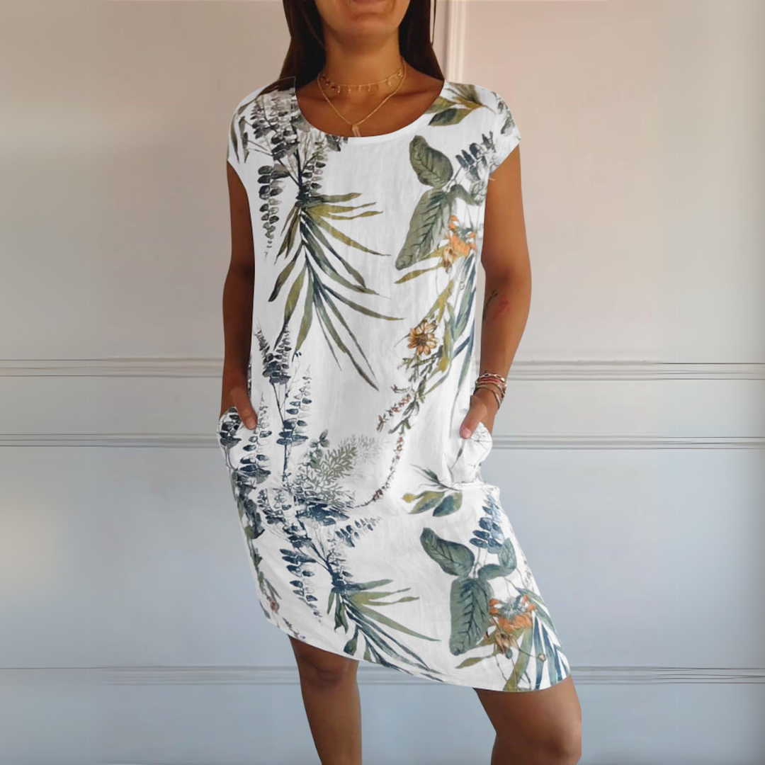 Cecilia™ | Abito Comodo con Collo Rotondo