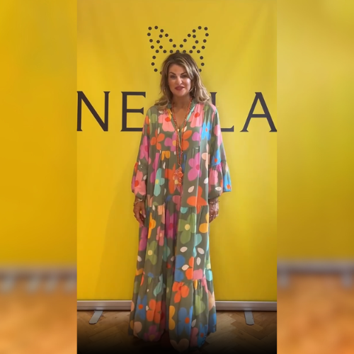 Quinty™ - Elegante abito floreale