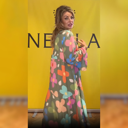 Quinty™ - Elegante abito floreale