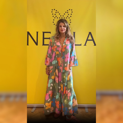 Quinty™ - Elegante abito floreale