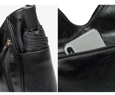 Blanches Eleganz | Luxuriöse Lederhandtasche