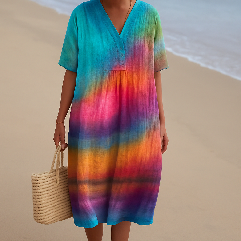 SOLÈNE | Abito Tie-Dye al Tramonto