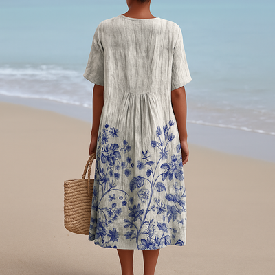 ÉLOÏSE | Vestito in stampa porcellana