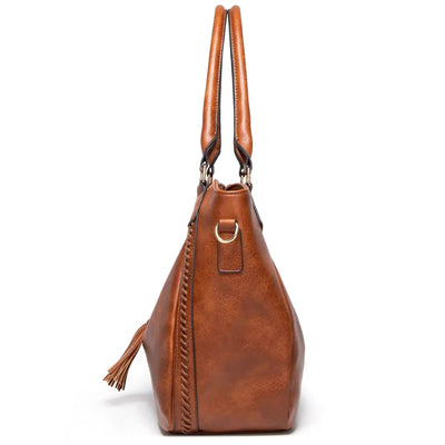 Nellies elegante Raffinesse | Leder Schultertasche