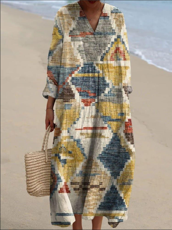 Naïa | Abito Bohemien con Motivi Etnici