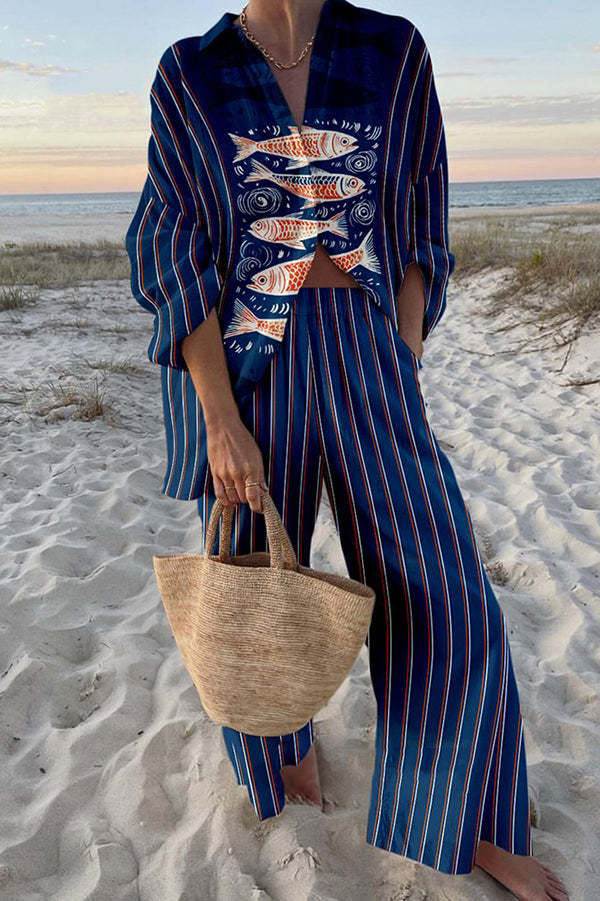 Noemi™ | Completo Koi Blu