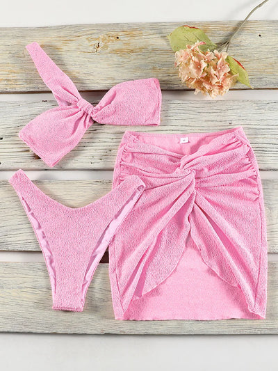 Set Bikini a Spalla Unica con Copertura