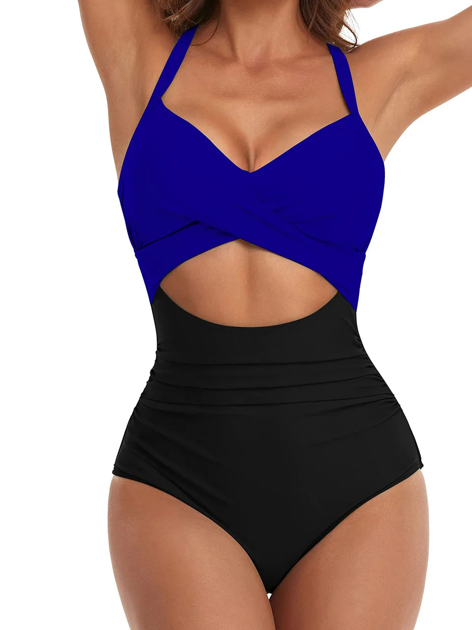 Costume da Bagno Donna con Controllo della Pancia – Alto in Vita e Arricciato