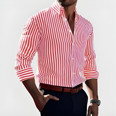 Lucio™ - Camicia a righe da uomo – Elegante e Sicuro di Sé