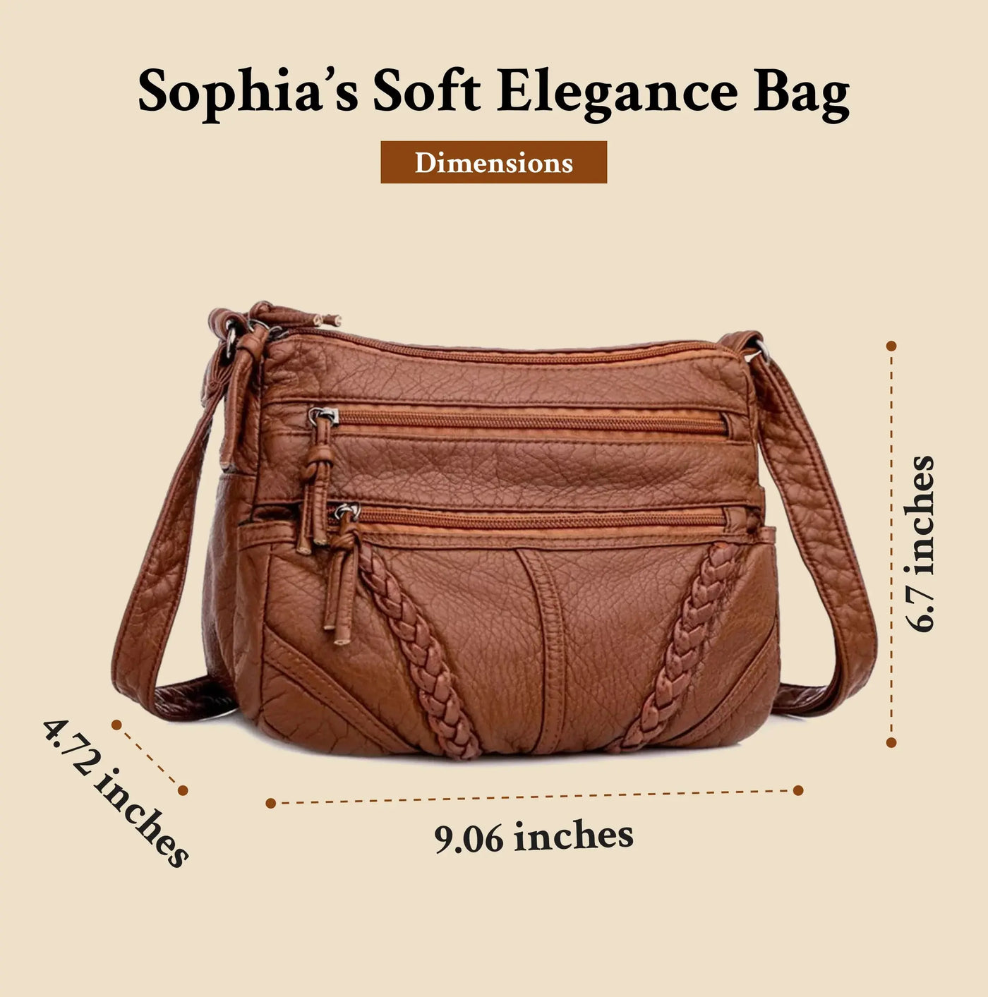 Sophias weiche Eleganz | Leder Tasche