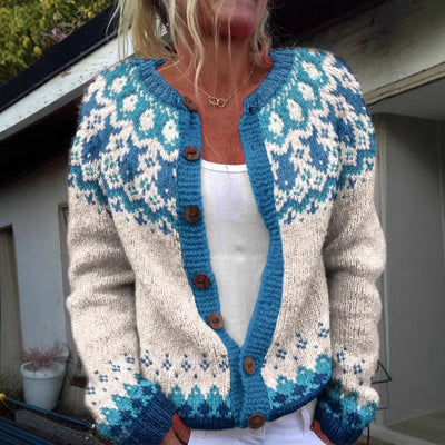 Eva | Vintage Isländischer Handgefertigter Cardigan