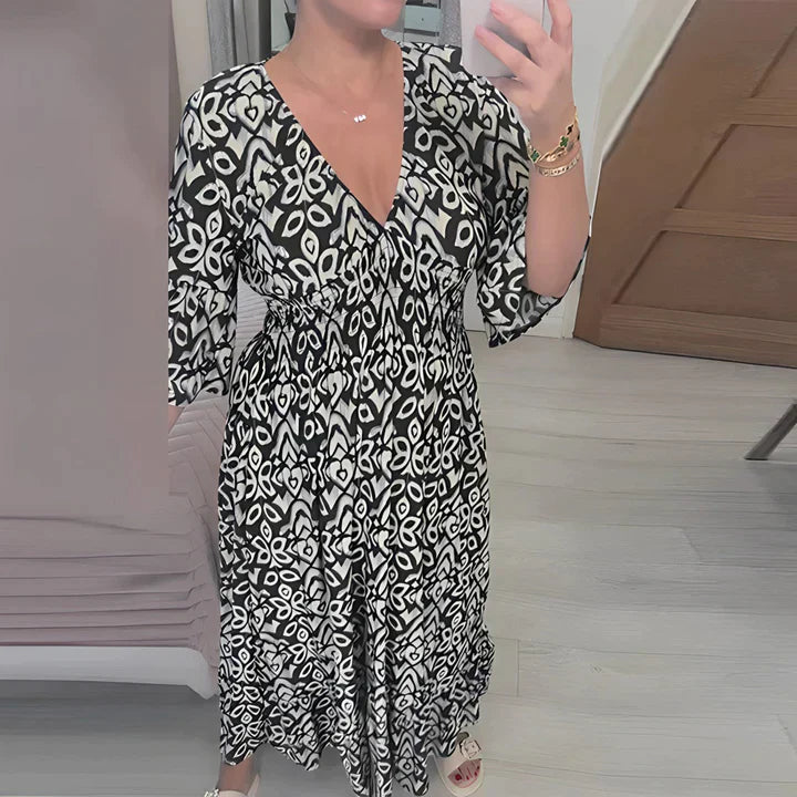 Myrthe™ | Vestito Boho Chic con scollo a V