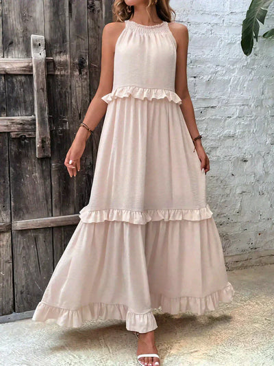 Sarah | Abito Maxi con Volant Halter (Quasi Esaurito)