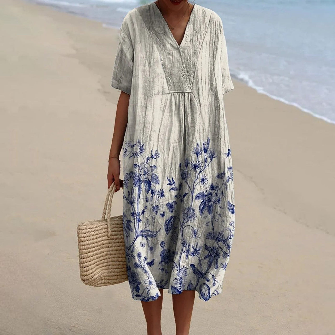 ÉLOÏSE | Vestito in stampa porcellana