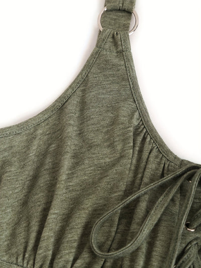 Jade™ | Abito casual con chiusura a fiocco e scollo rotondo