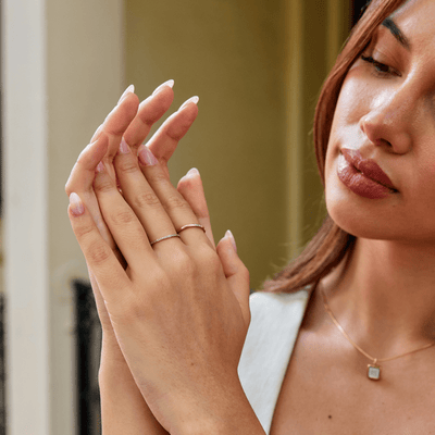 Bague d'éternité en cristal