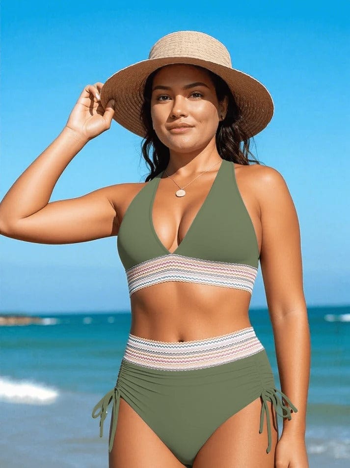 Rosa™ I Bikini élégant taille haute sculptant