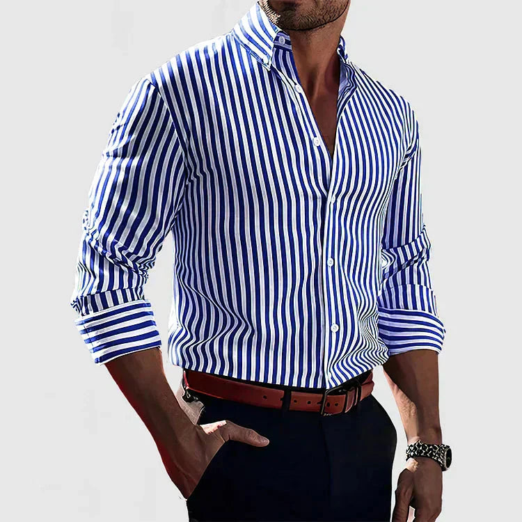 Lucio™ - Camicia a righe da uomo – Elegante e Sicuro di Sé