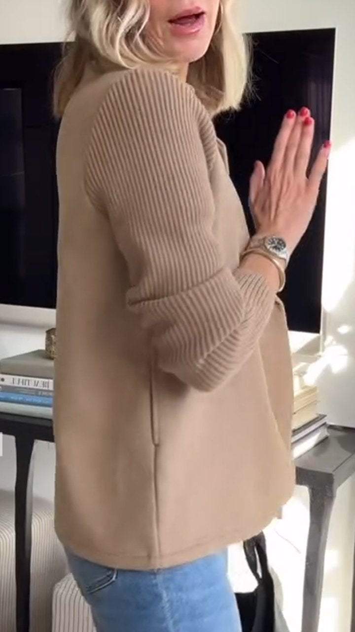 Amelia™ | Schicker Blazer mit Strickärmeln