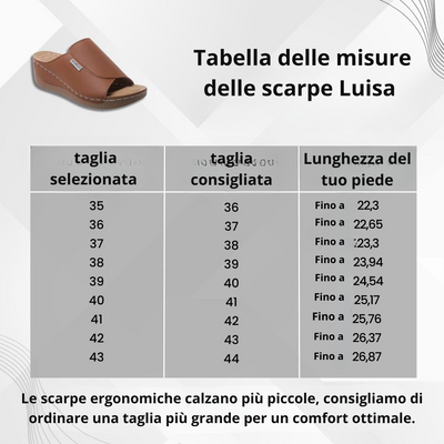 Luisa - Sandali ergonomici e antiscivolo per il sollievo dal dolore